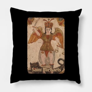 Ancient Art Archangel Saint Michaels Pillow