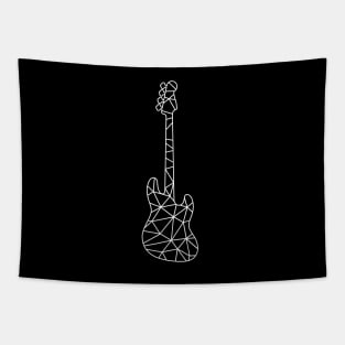 Geometric Line Bass Guitar Tapestry