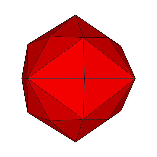 gmtrx red solid lawal disdyakis dodecahedron by Seni Lawal