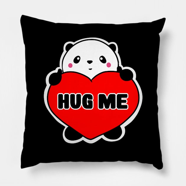 Hug Me - Cute Panda Pillow by Band of The Pand