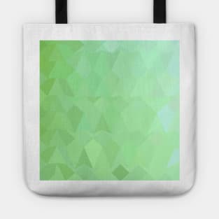 Absinthe Green Abstract Low Polygon Background Tote