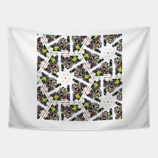 Paper cut kaleidoscope Tapestry