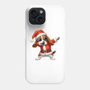 Christmas Basset Hound Dog Dabbing Dance Phone Case