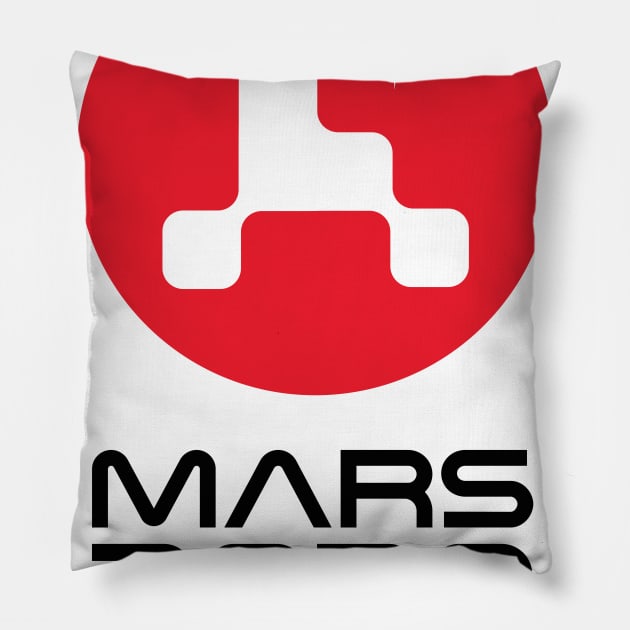 NASA Mars Perseverance Rover Pillow by Uri_the_Red