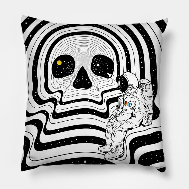 Blackout (Departure) Pillow by normanduenas