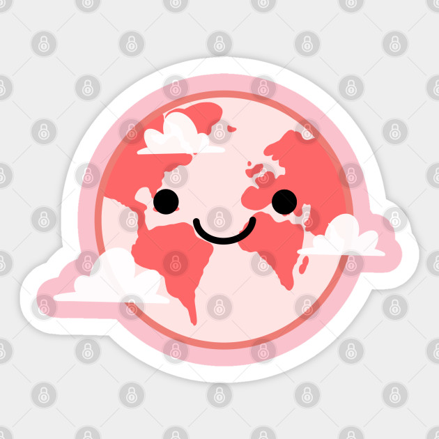 Pink Earth Sticker – Artivo