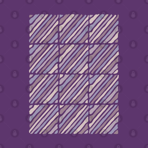 Blocks and lines (deep purple and lilac) by lents