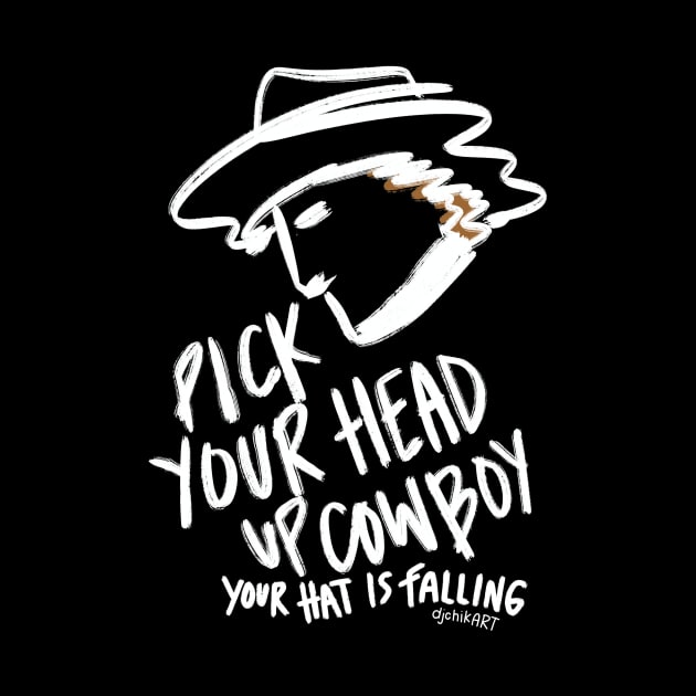 Pick Your Head Up Cowboy - White by djchikart