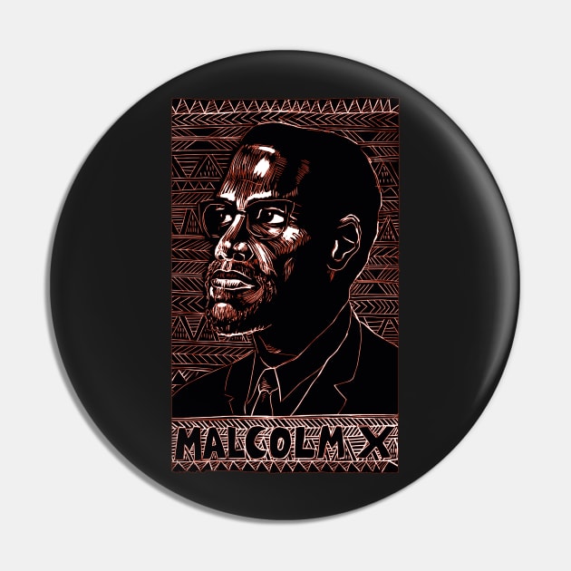 Malcolm X Pin by splode