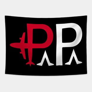 PAPA Aviation Phonetic Alphabet Pilot Airplane Tapestry