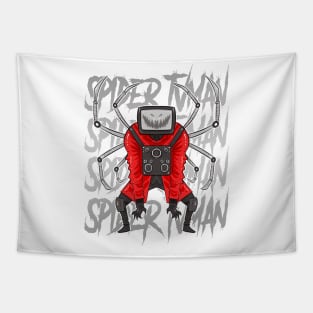 SKIBIDI TOILET TV MAN Tapestry