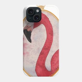 Royal pink Flamingo Queen Phone Case