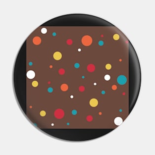 rainbow confetti on chocolate Pin