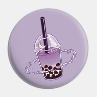 Taro Boba Milk Tea Space Pin