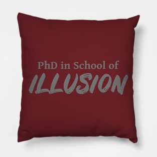 PhD in School of Illusion DND 5e Pathfinder RPG Role Playing Tabletop RNG Pillow