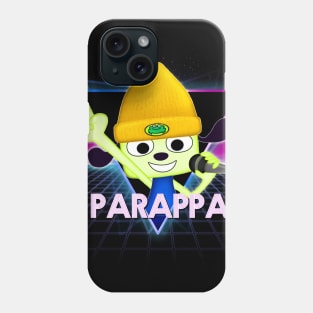 PaRappa The Rapper Retro 80s Neon Landscape Phone Case