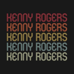 Retro Kenny Wordmark Repeat - Vintage Style T-Shirt