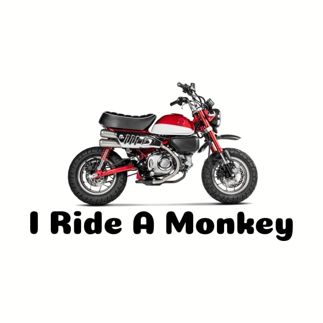 I Ride a Monkey - Monkey Motorcycle Shirt by TripleTreeAdv