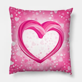 Big pink heart Pillow