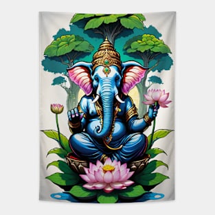 Ganesh and the tree of life Tapestry