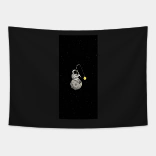 Space fishing Tapestry