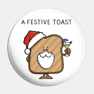 Festive Toast Pin