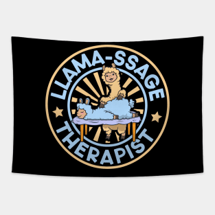 Llama-ssage Therapist - Llama Masseur Tapestry