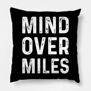 Funny Running - Mind Over Miles Pillow