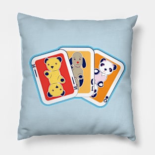 Sooty Playing Card Trio Pillow