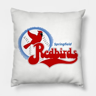 Vintage Springfield Redbirds Baseball Pillow