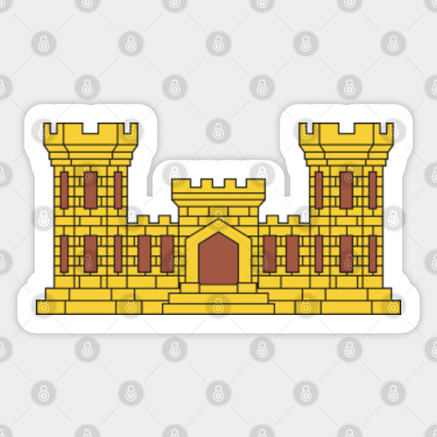 Us Army Corps Of Engineers Corps Castle Corps Castle Sticker Teepublic