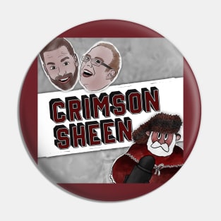 Crimson Sheen Logo Pin