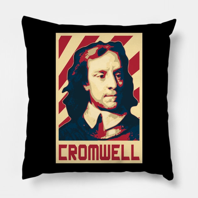 Oliver Cromwell Pillow by Nerd_art