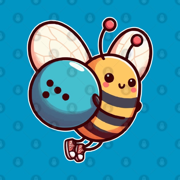Bee at Bowling with Bowling ball by fikriamrullah