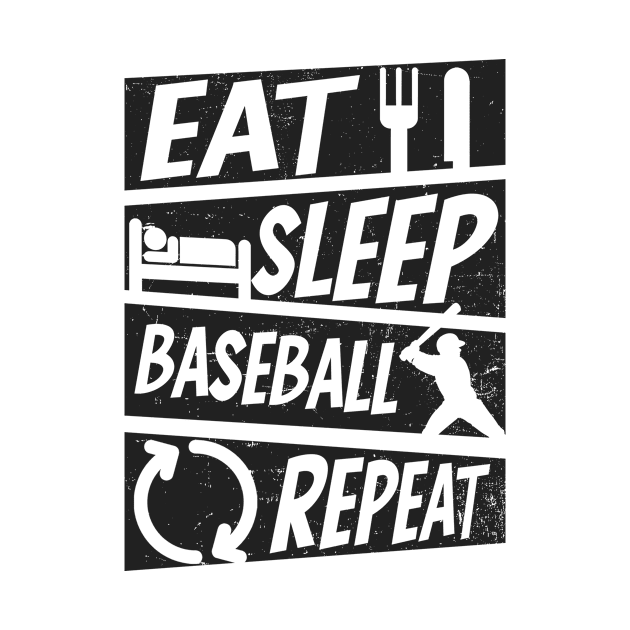 Baseball Player Shirt | Eat Sleep Repeat by Gawkclothing