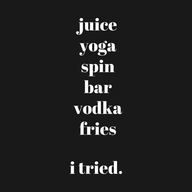 Juice Yoga Spin Vodka Fries - I tried by mivpiv