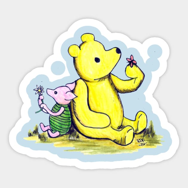 Classic Winnie Pooh Stickers, Winnie Pooh Cartoon Sticker