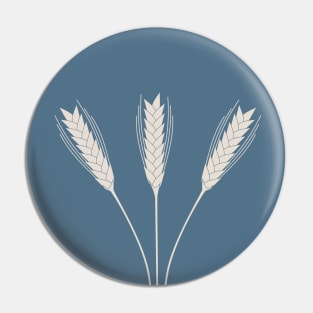 Wheat Field (Misty Blue) Pin