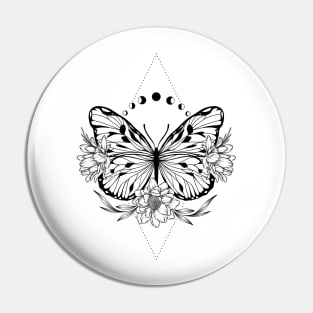 Moon Butterfly Pin