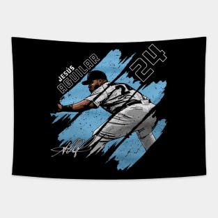 jesus aguilar stripes Tapestry