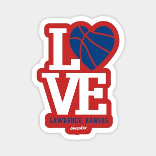 I Love Kansas Basketball Magnet