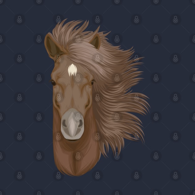 brown horse head by Mako Design 