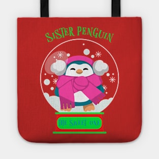 Matching Christmas Family, Sister Penguin Tote