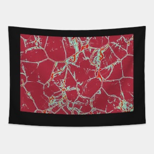 Red Volcanic Rock Tapestry