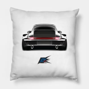 porsche 911 rwb black Pillow