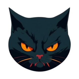 Angry Black Cat T-Shirt