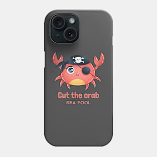 cut the crab sea fool Phone Case