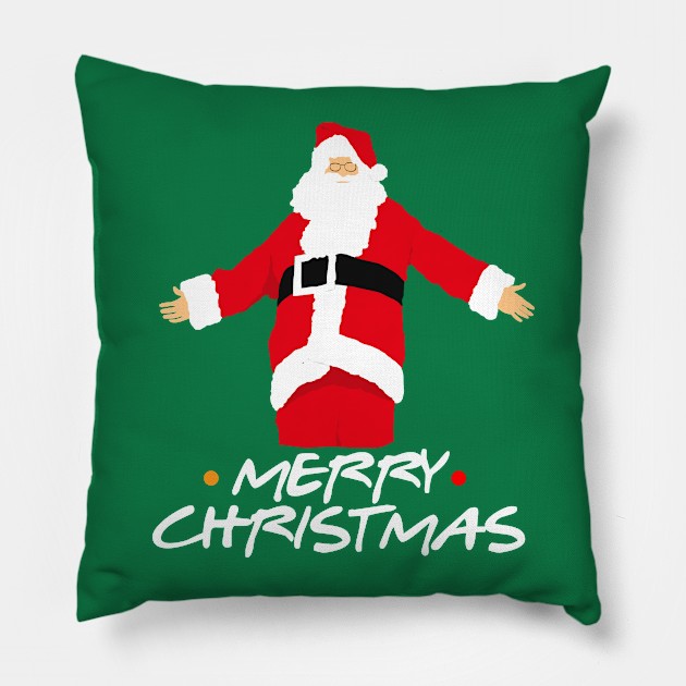 Santa Merry Christmas Pillow by Gorskiy