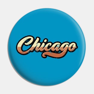 Chicago Retro Pin