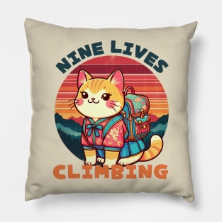 Hiking neko Pillow